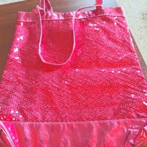 Pink Sequin Tote Bag